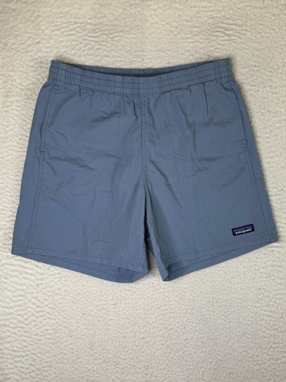 Patagonia Funhoggers Cotton Woven Shorts Blue #57145 Men's Size Medium